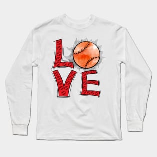 Baseball love Long Sleeve T-Shirt